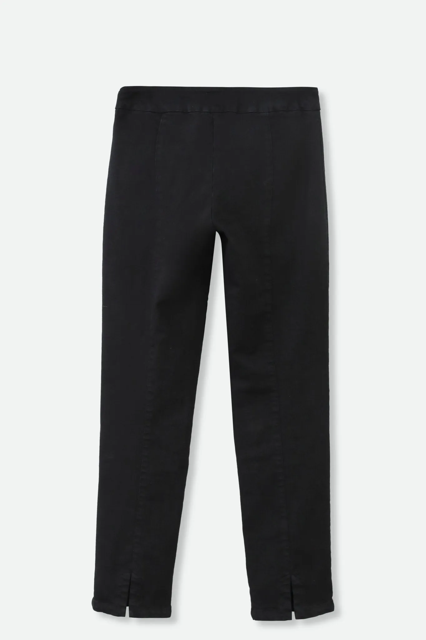 PALLAS BACK SLIT PANT IN GARMENT DYED ITALIAN STRETCH DENIM