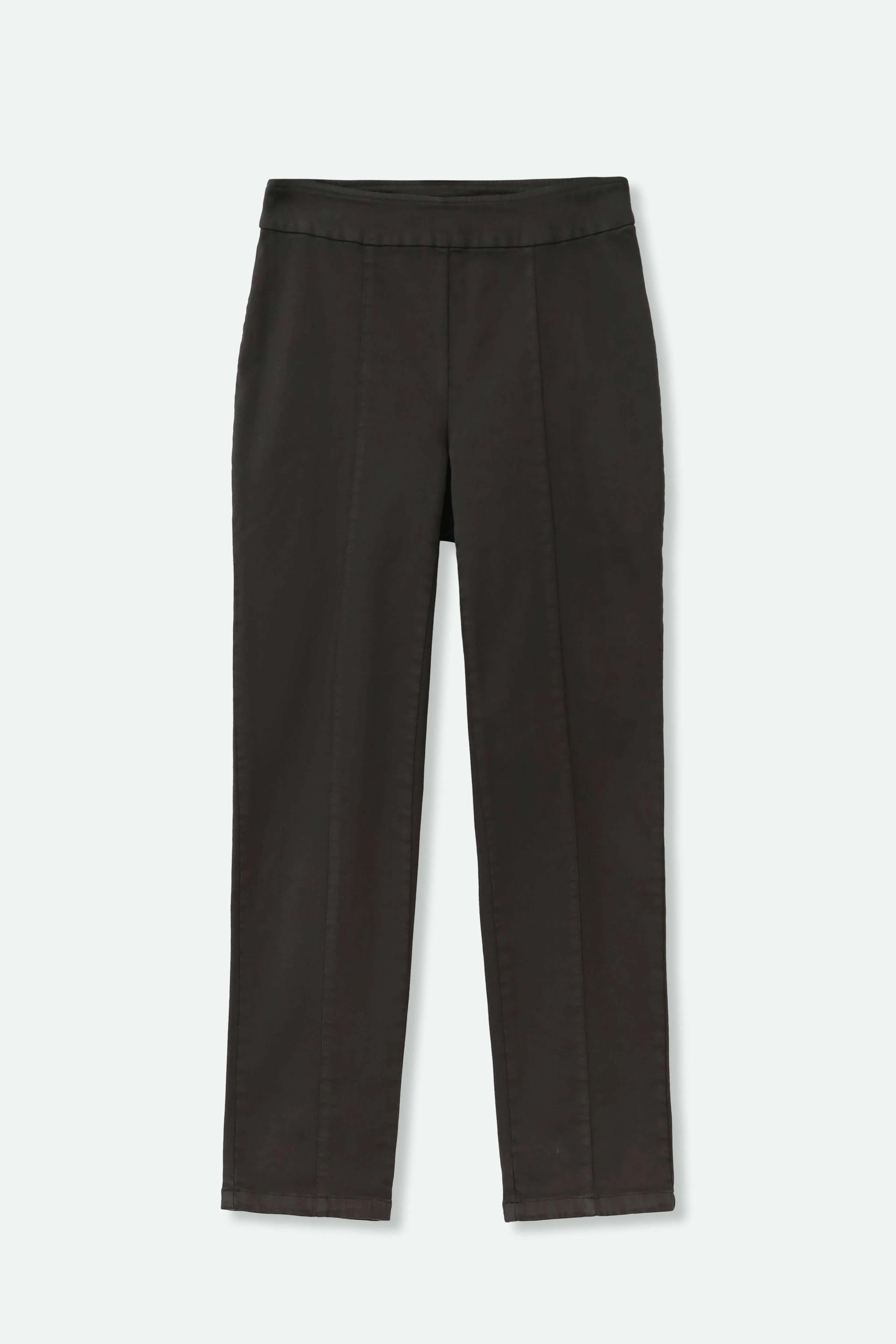 PALLAS BACK SLIT PANT IN GARMENT DYED ITALIAN STRETCH DENIM