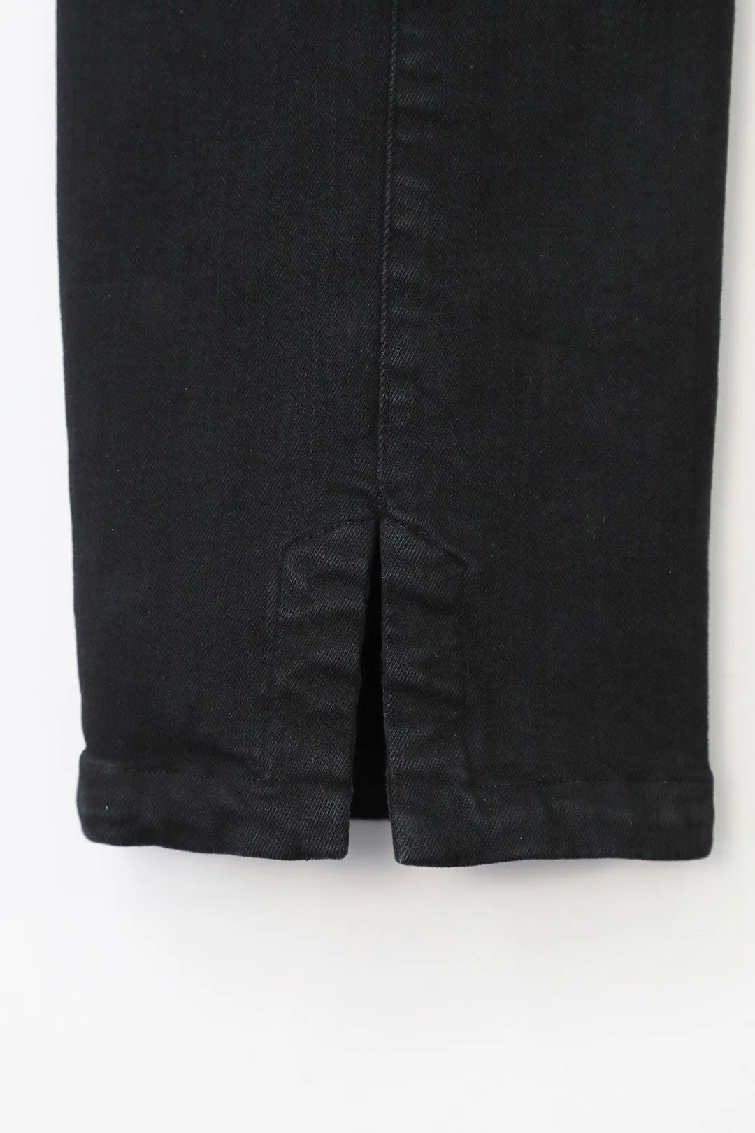 PALLAS BACK SLIT PANT IN GARMENT DYED ITALIAN STRETCH DENIM