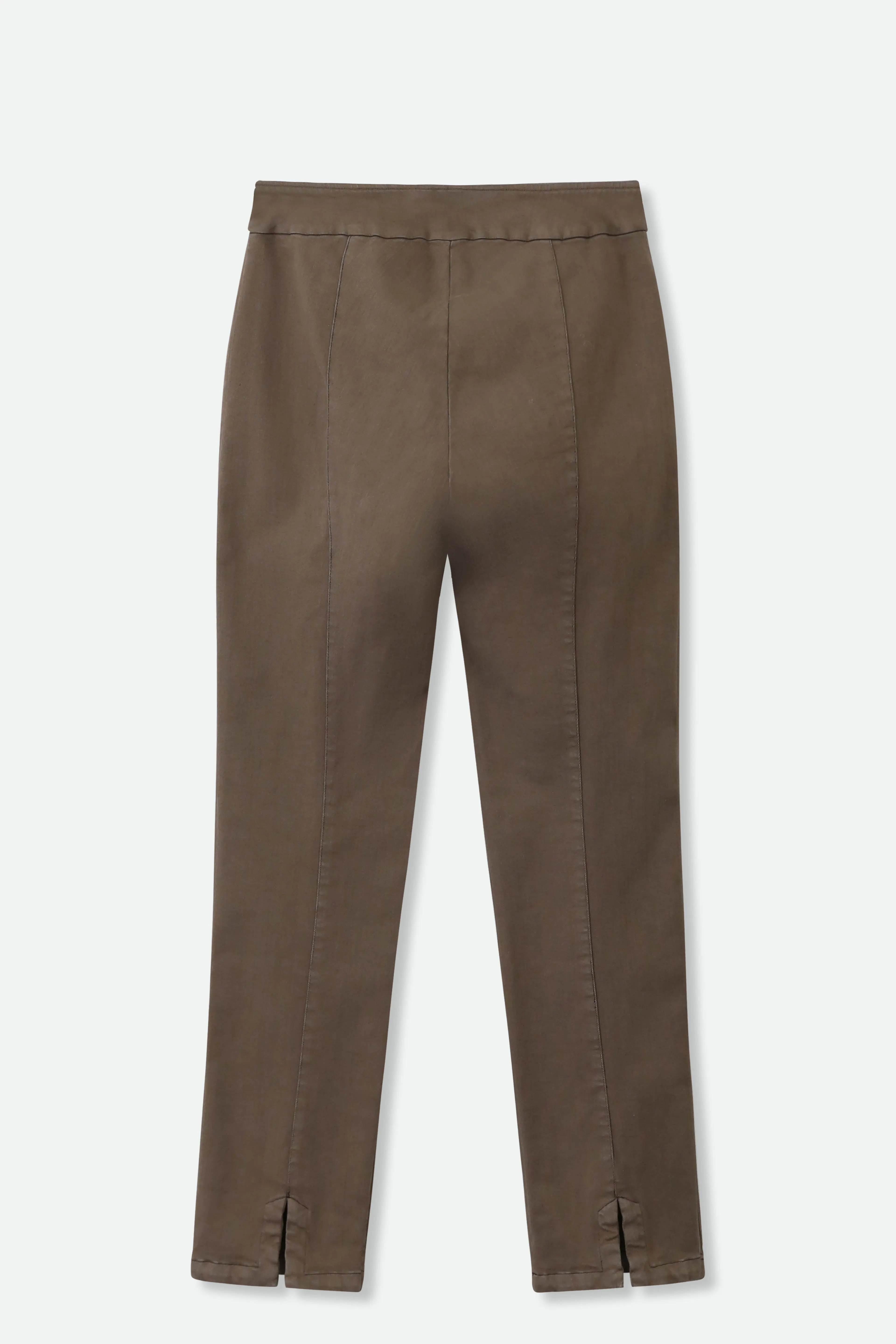 PALLAS BACK SLIT PANT IN GARMENT DYED ITALIAN STRETCH DENIM