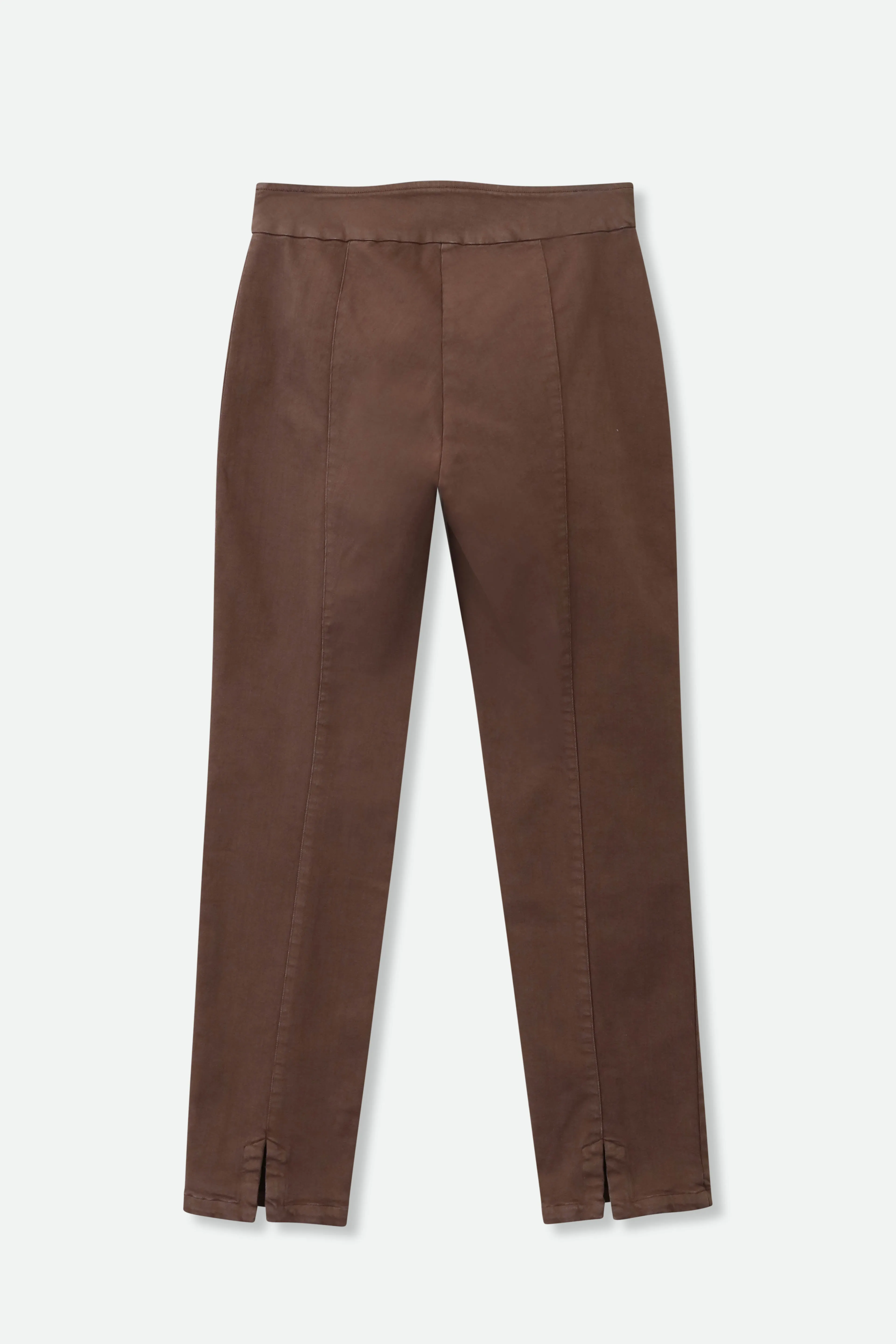 PALLAS BACK SLIT PANT IN GARMENT DYED ITALIAN STRETCH DENIM