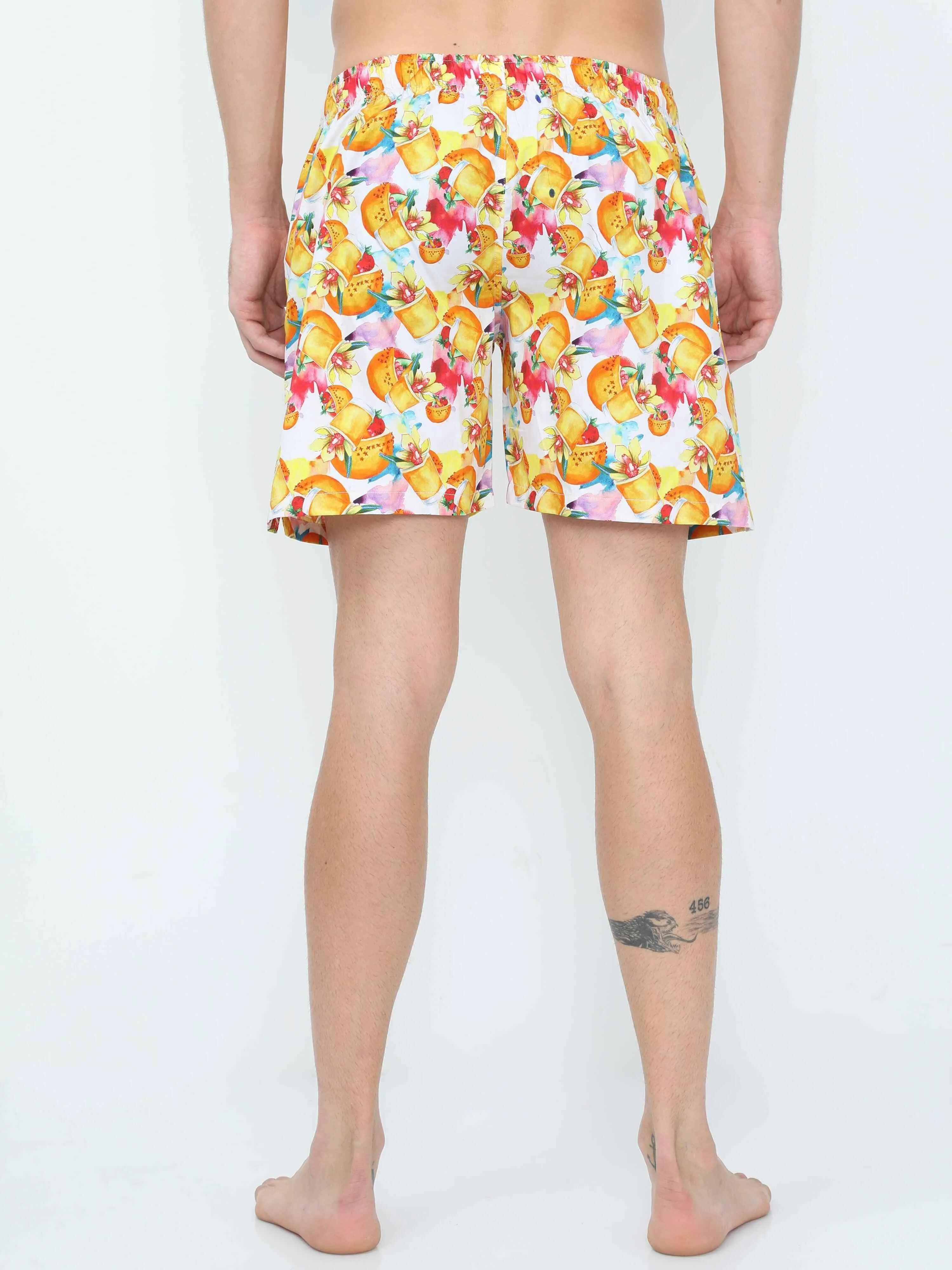 Pineapple Digital Printed Men's Boxer