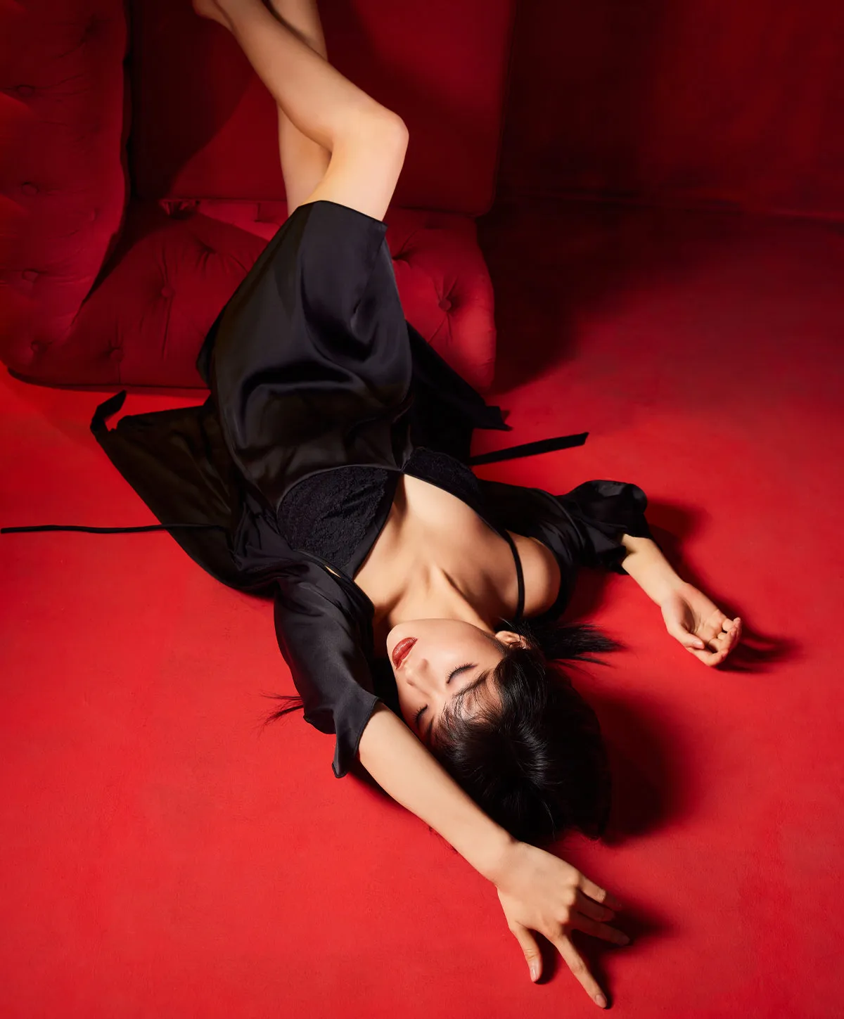 Poetic Lounge Satin Dress