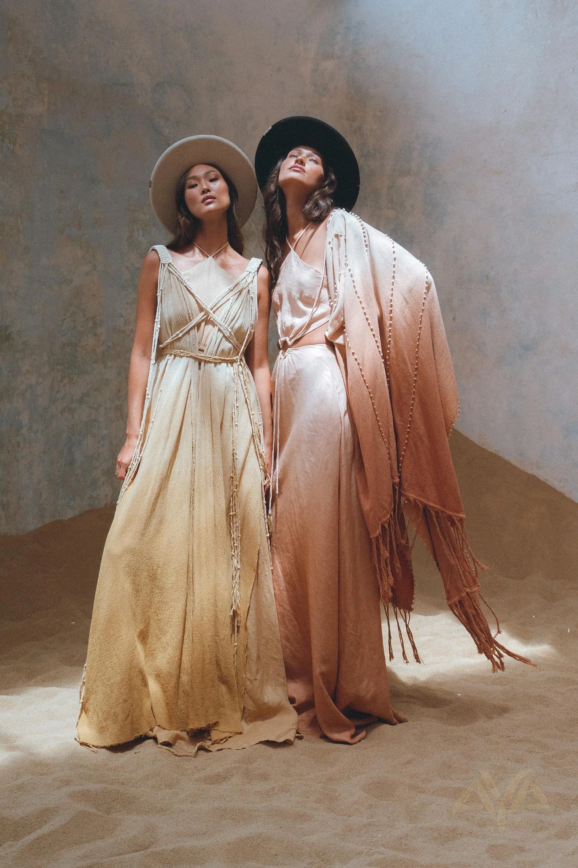 Powder Pink Boho Poncho • Bohemian Cape • Plus Size Clothing • Wrap Shawl • Ombre Sustainable Mantel •Organic Shawl with Handmade Print