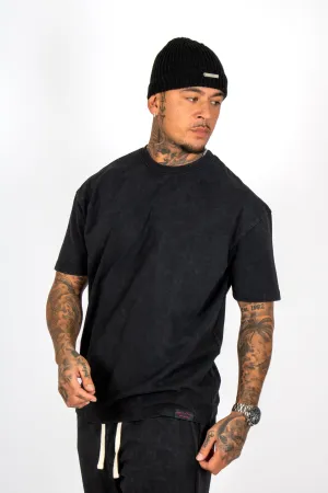 Premium Recycled Acid Black Boxy T-Shirt