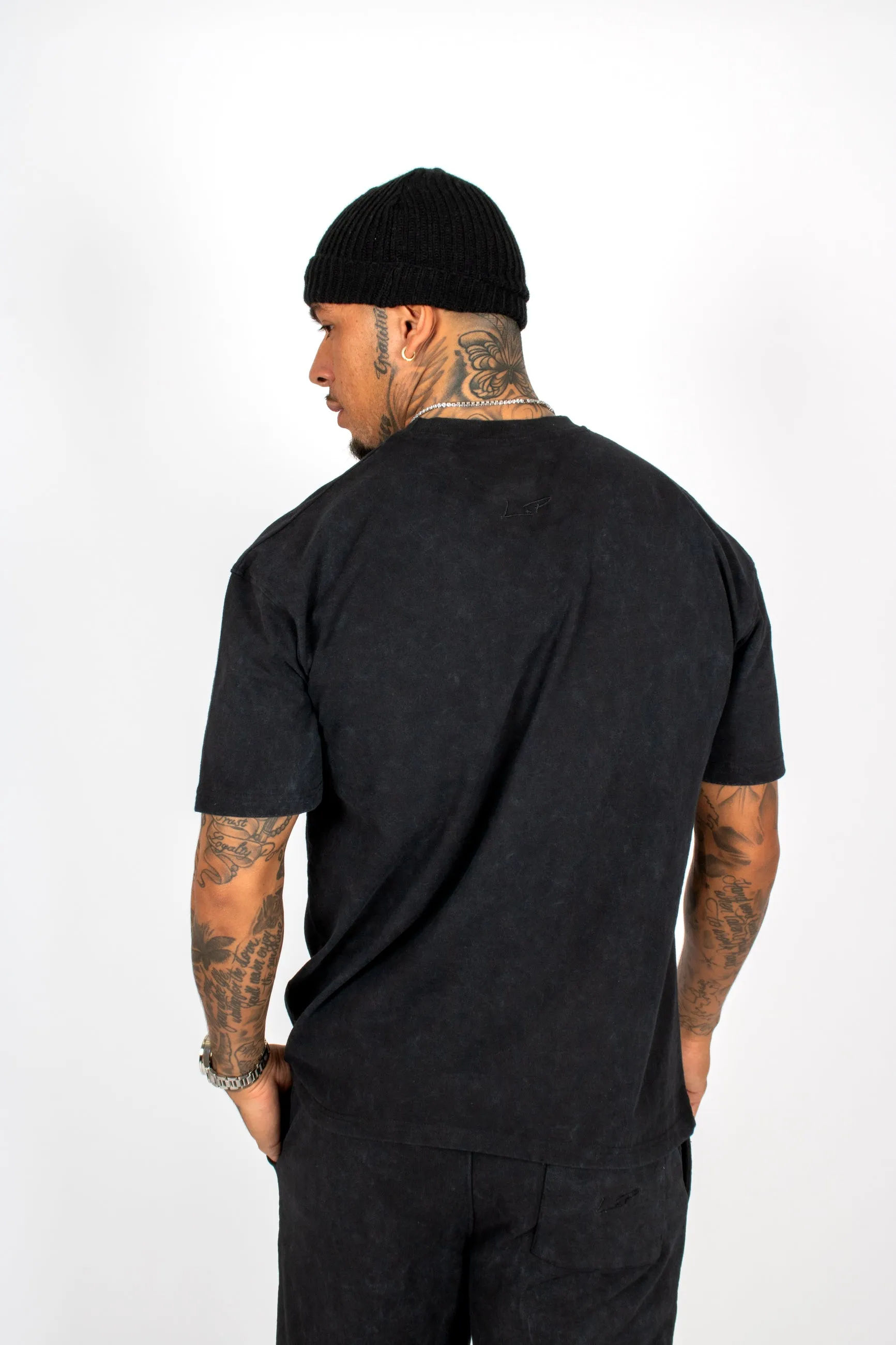 Premium Recycled Acid Black Boxy T-Shirt
