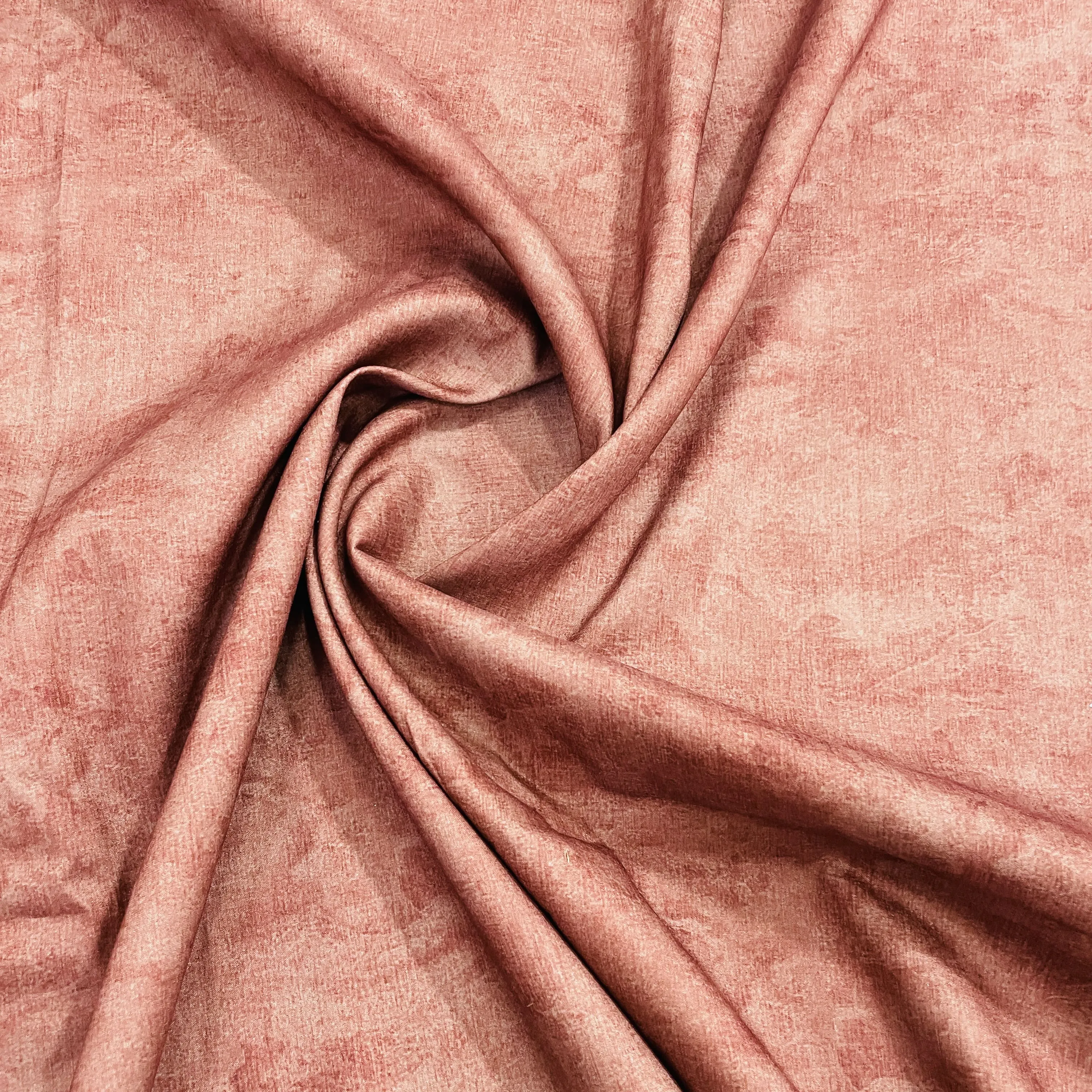Rosewood Red Solid Cotton Satin Fabric