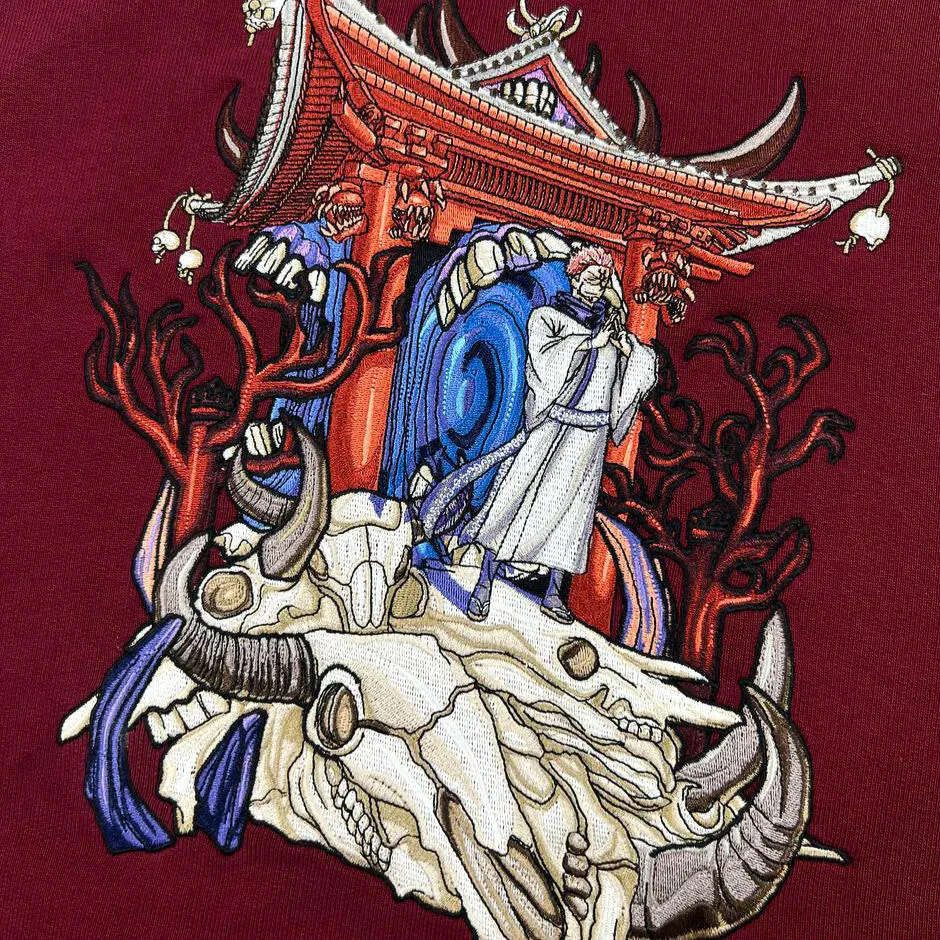 Ryomen Sukuna "Malevolent Shrine" Embroidered Hoodie