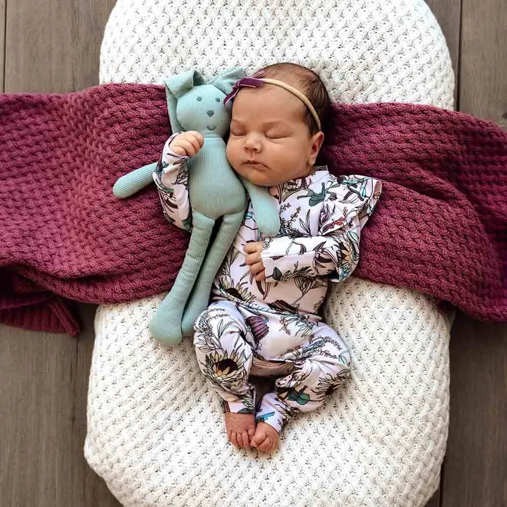 Snuggle Hunny Banksia Organic Growsuit