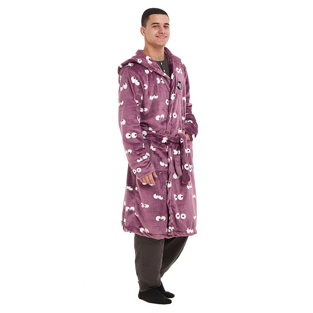 Snuggs Blanket Robe Mauve Eyes
