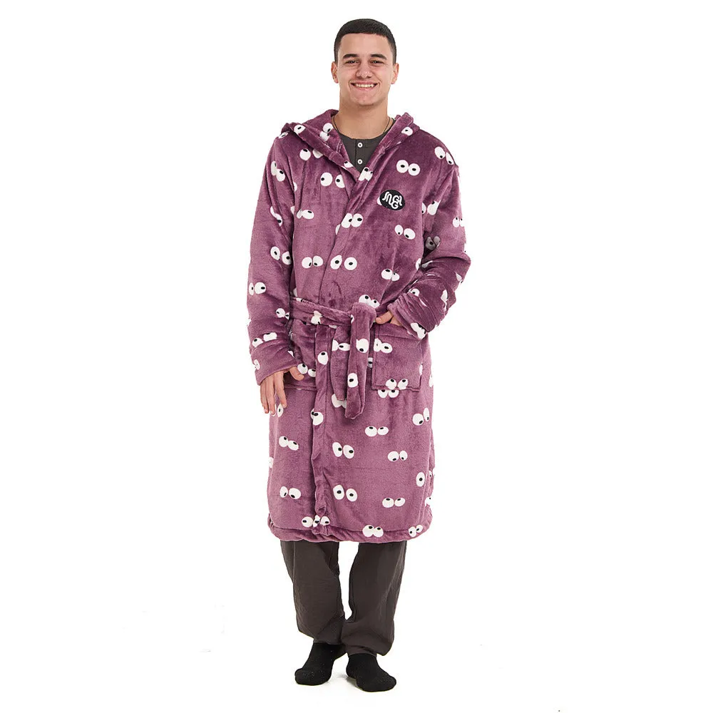 Snuggs Blanket Robe Mauve Eyes