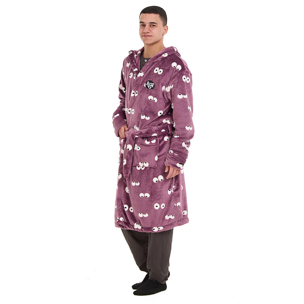 Snuggs Blanket Robe Mauve Eyes