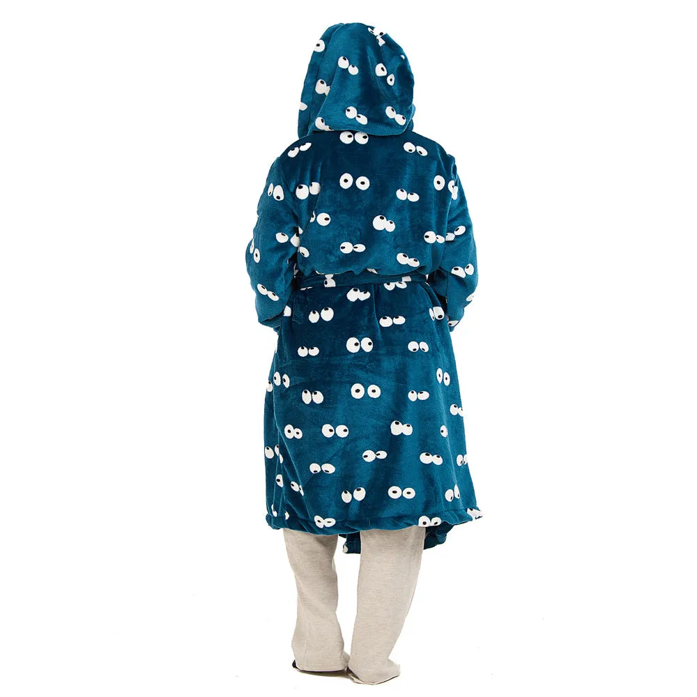 Snuggs Blanket Robe Petroleum Eyes