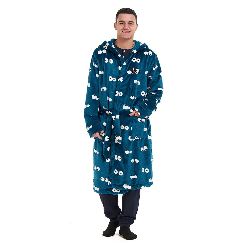 Snuggs Blanket Robe Petroleum Eyes
