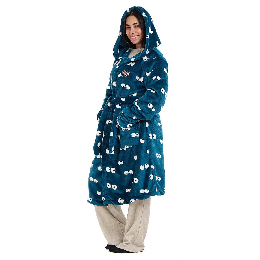 Snuggs Blanket Robe Petroleum Eyes