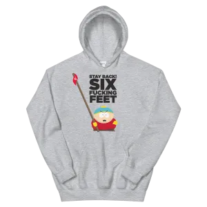 South Park Cartman Six Feet Back Fleece Hooded Sweatshirt