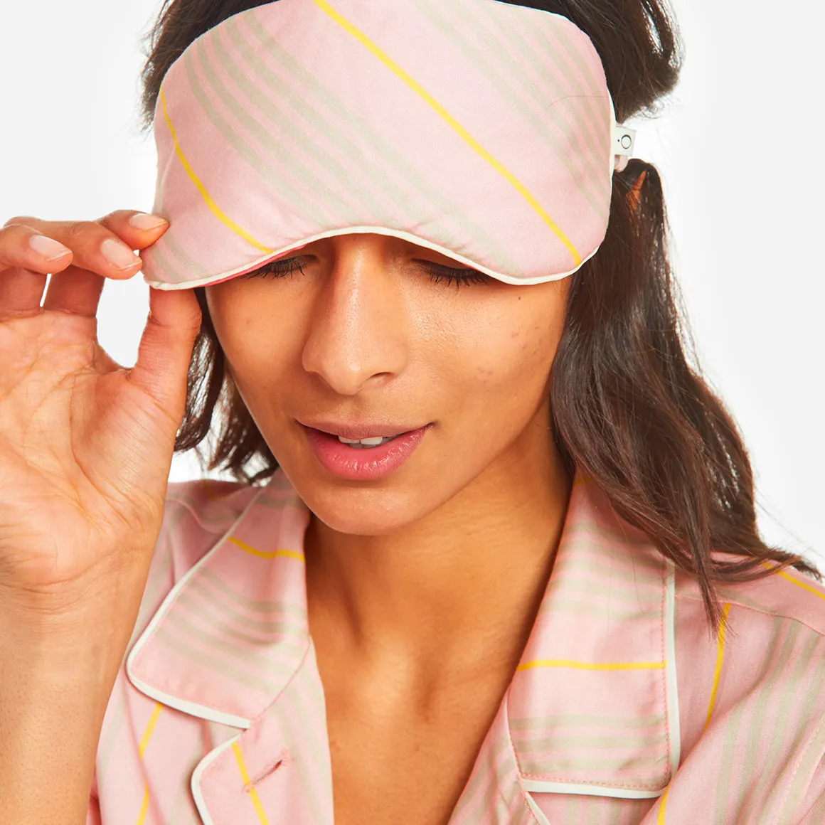 Striped Soft TENCEL™ Sleep Mask