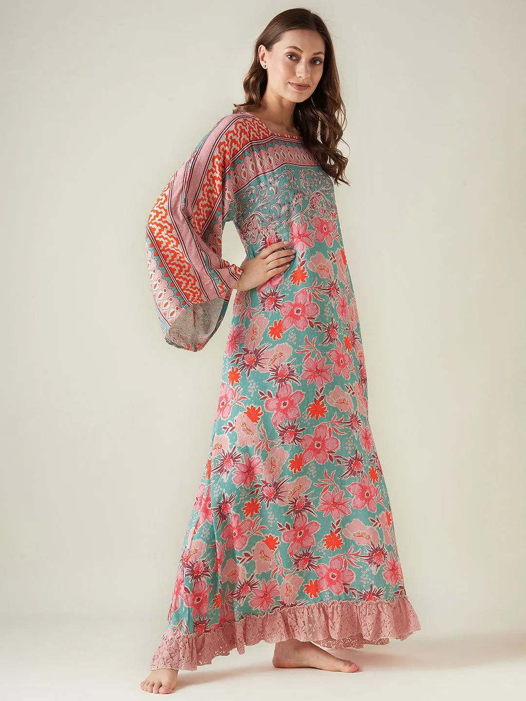 Teal Enchanting Dreams Nightdress