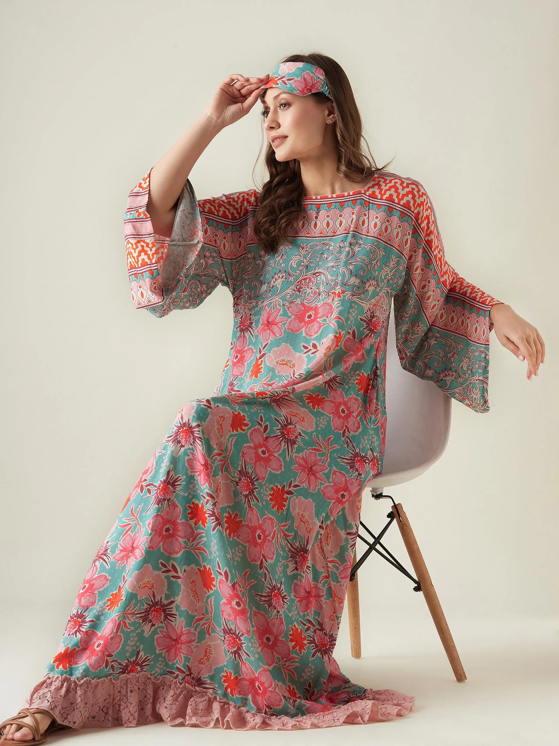 Teal Enchanting Dreams Nightdress