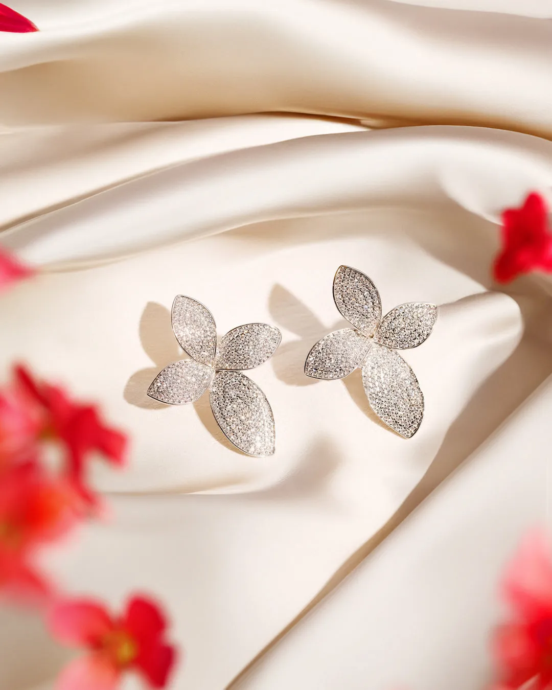 The May earrings - silver plated