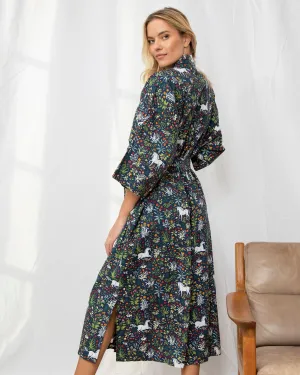 Unicorn's Garden - Robe - Indigo