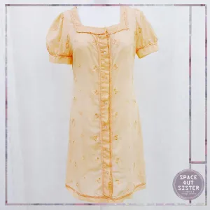Vintage Orange Embroidered Nightdress