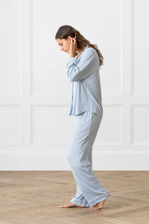 Women's Stretch-Knit Long Sleeve Bamboo Pajama Set