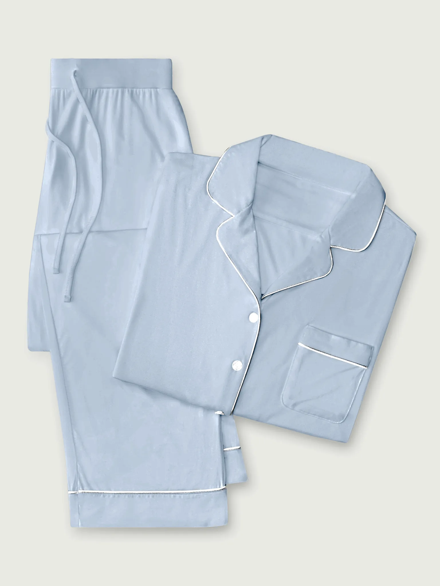 Women's Stretch-Knit Long Sleeve Bamboo Pajama Set