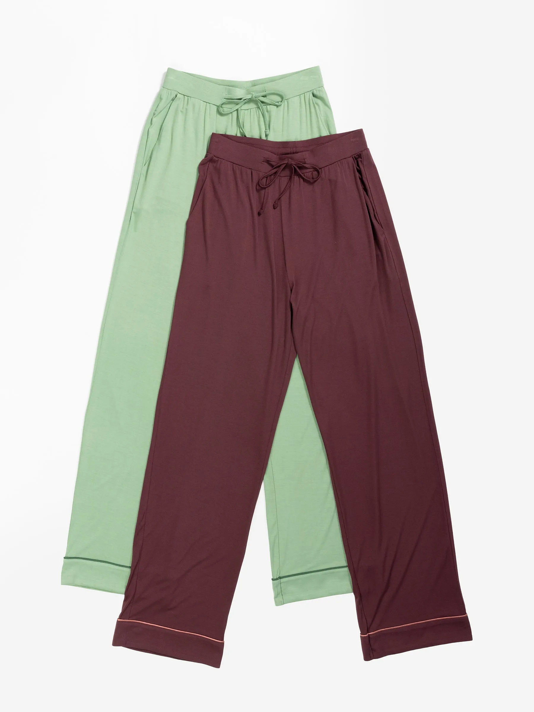 Women's Stretch-Knit Long Sleeve Bamboo Pajama Set