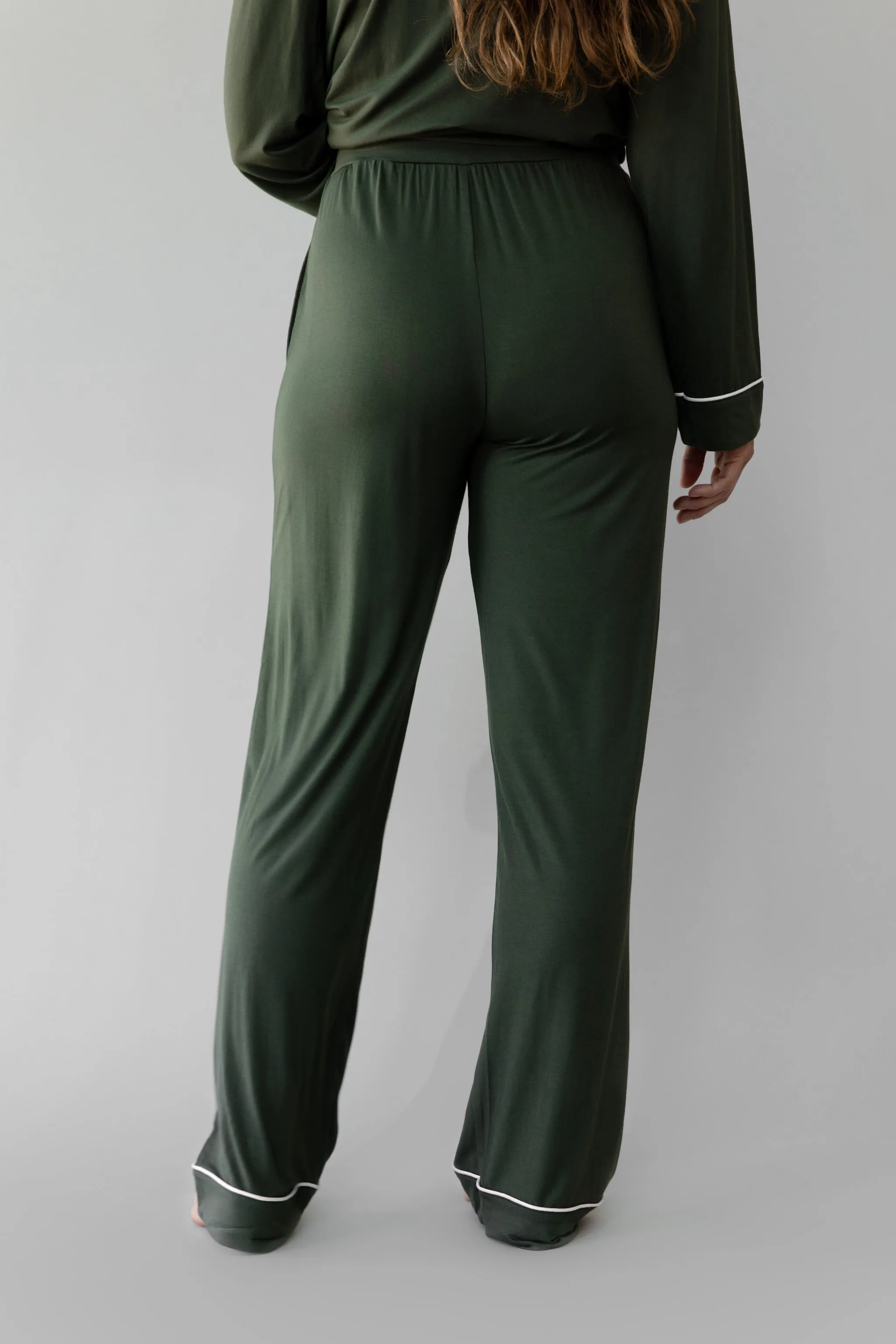 Women's Stretch-Knit Long Sleeve Bamboo Pajama Set