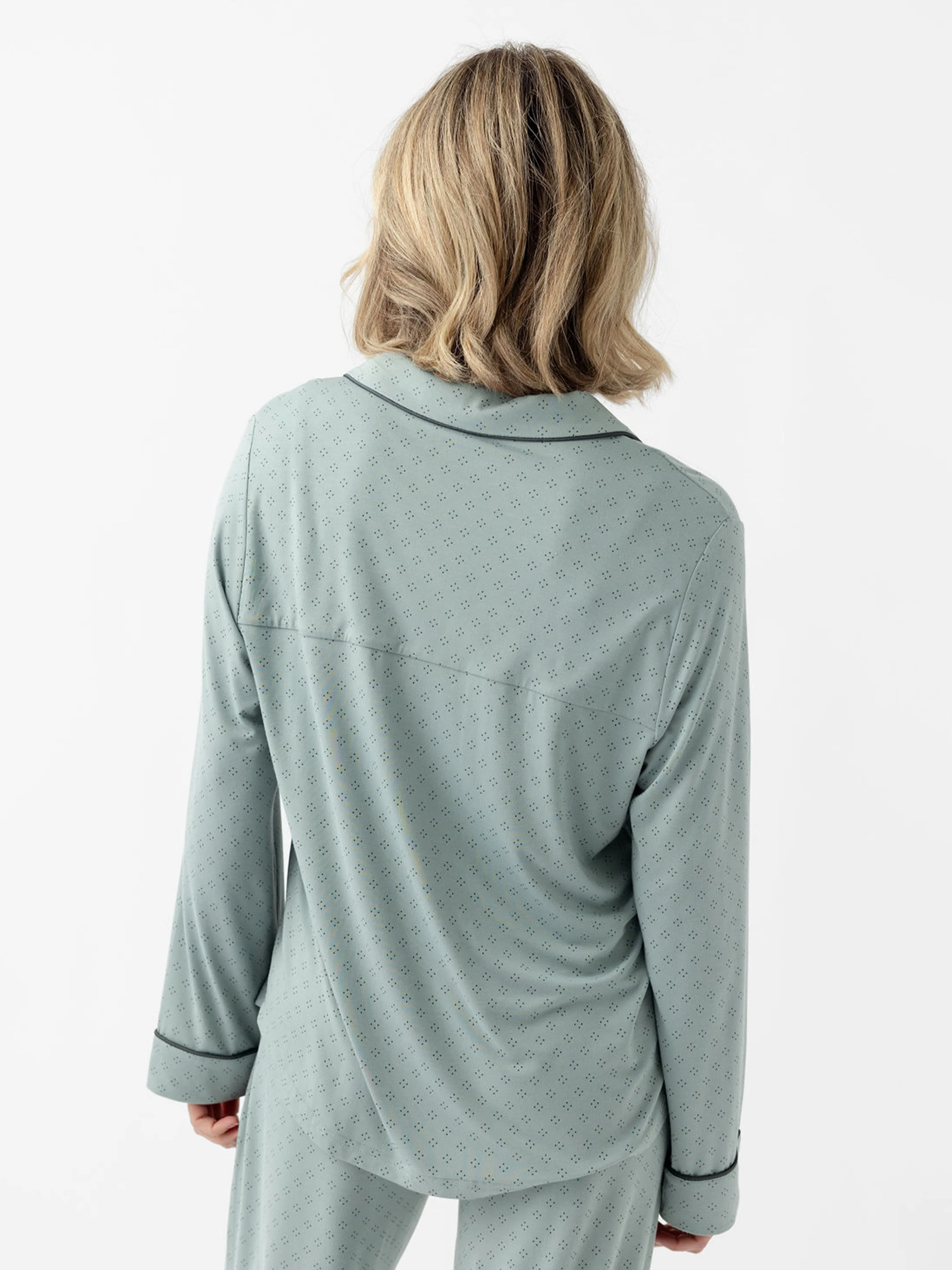 Women's Stretch-Knit Long Sleeve Bamboo Pajama Set