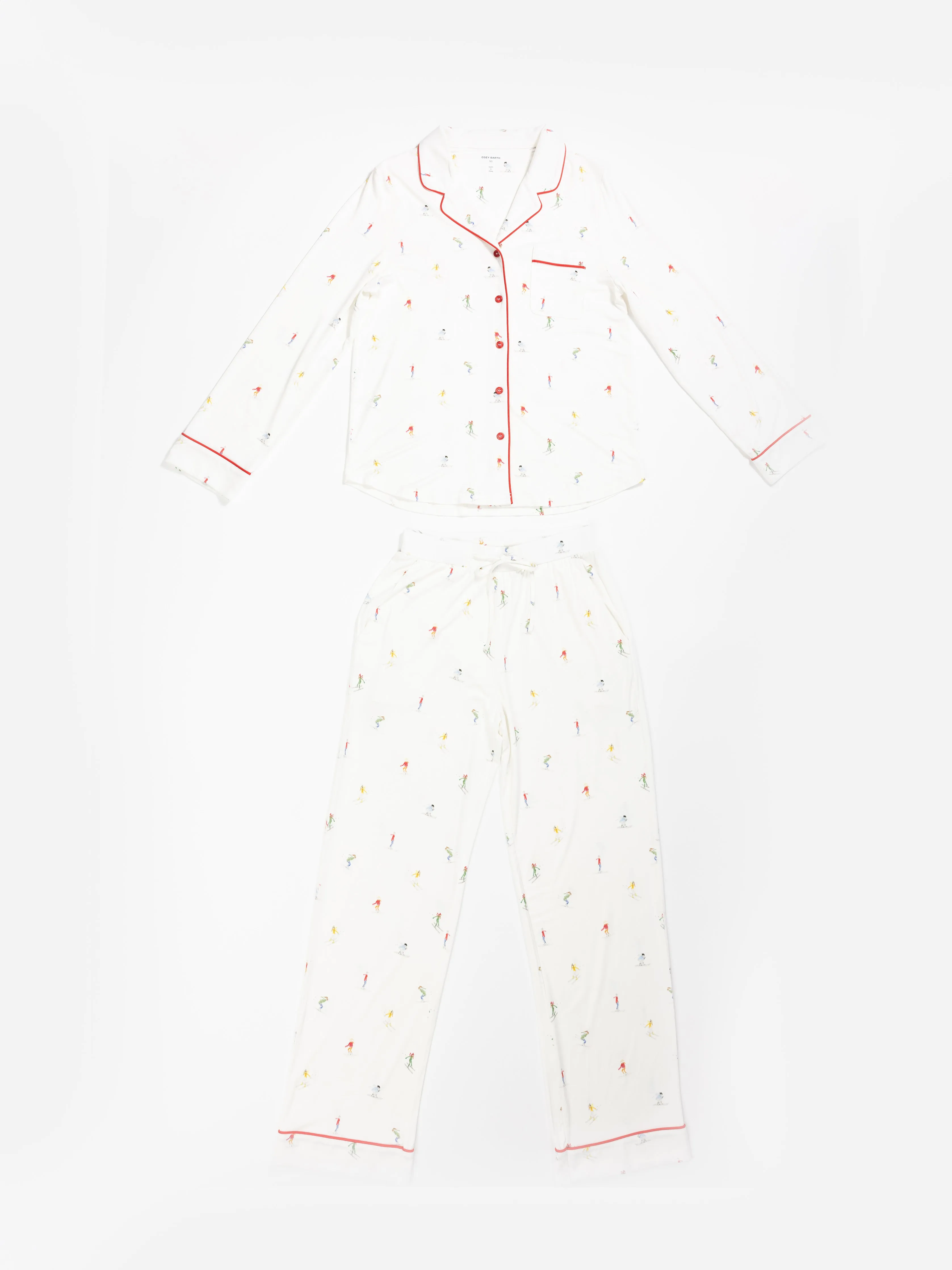 Women's Stretch-Knit Long Sleeve Bamboo Pajama Set