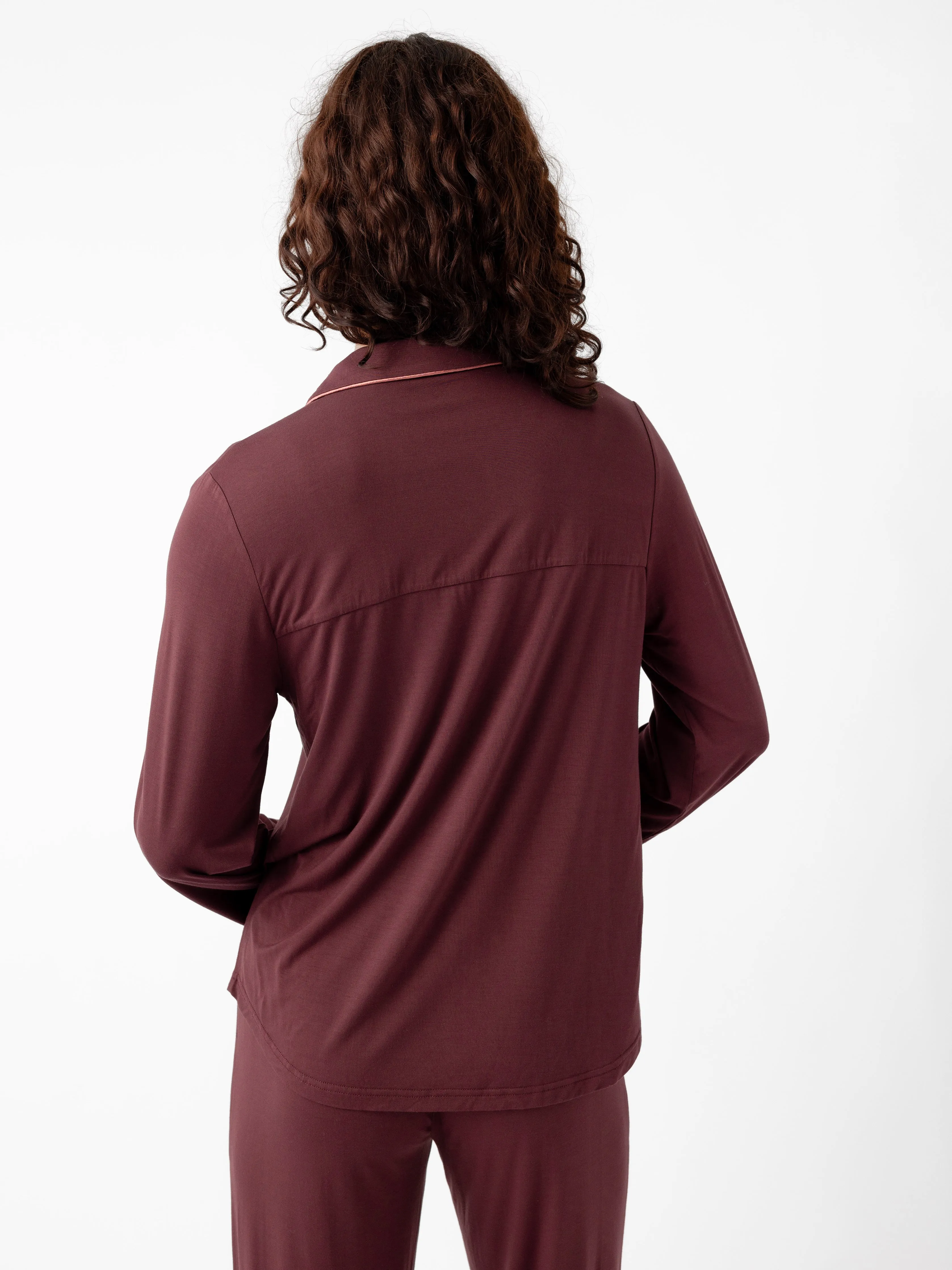 Women's Stretch-Knit Long Sleeve Bamboo Pajama Set