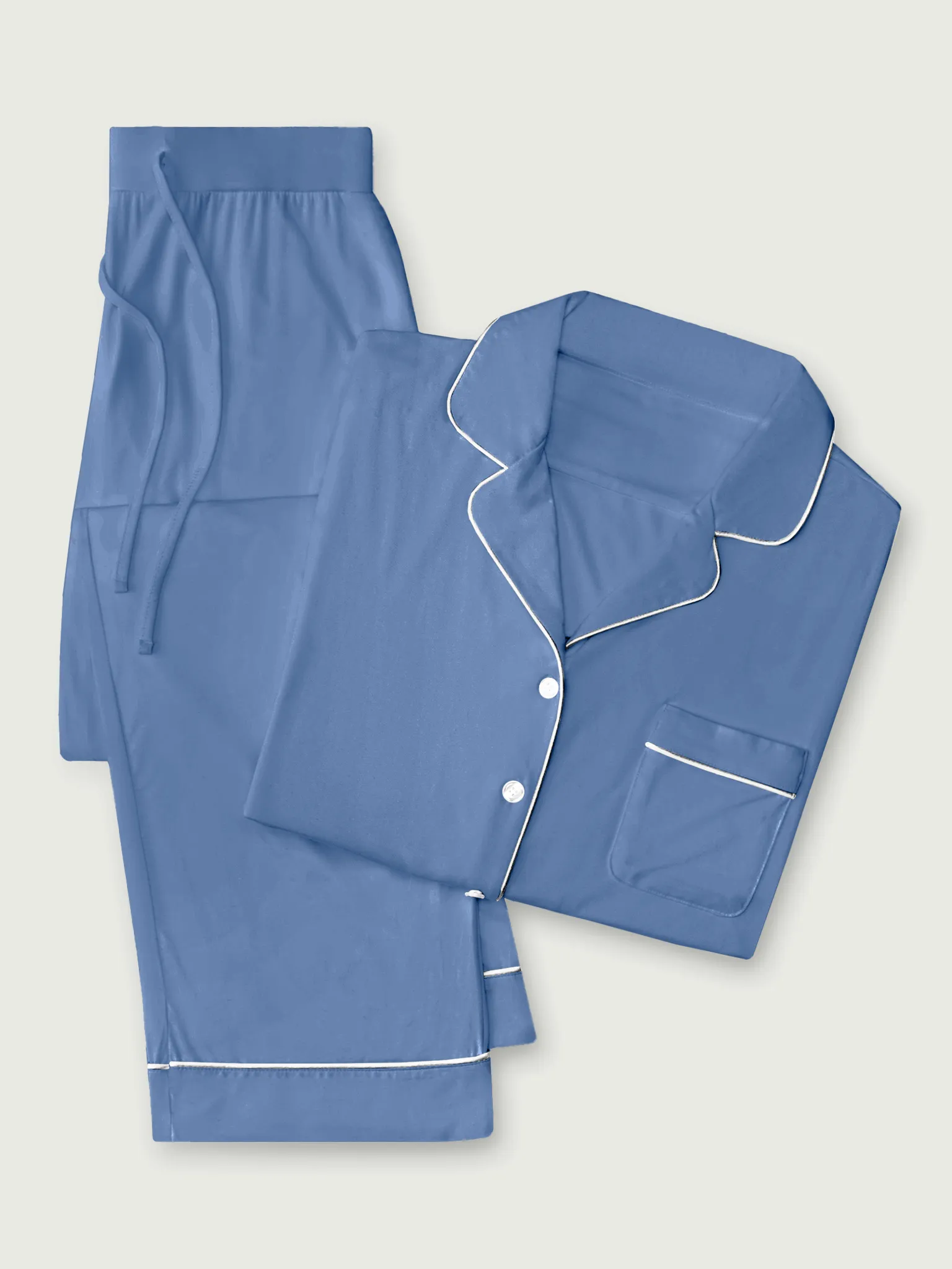 Women's Stretch-Knit Long Sleeve Bamboo Pajama Set