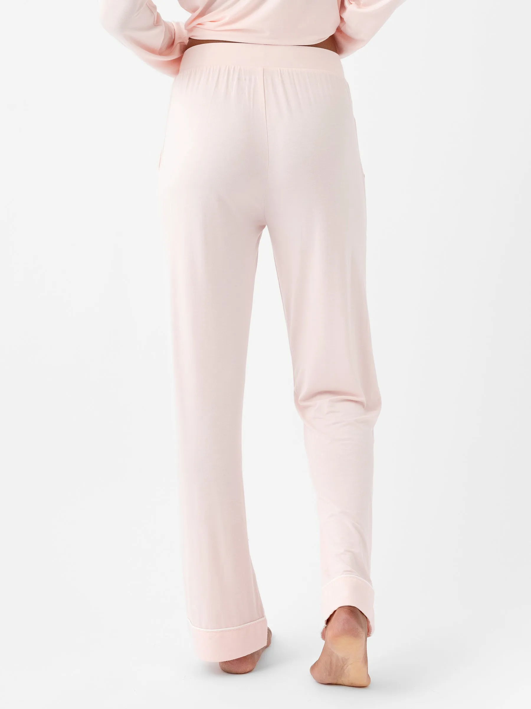 Women's Stretch-Knit Long Sleeve Bamboo Pajama Set