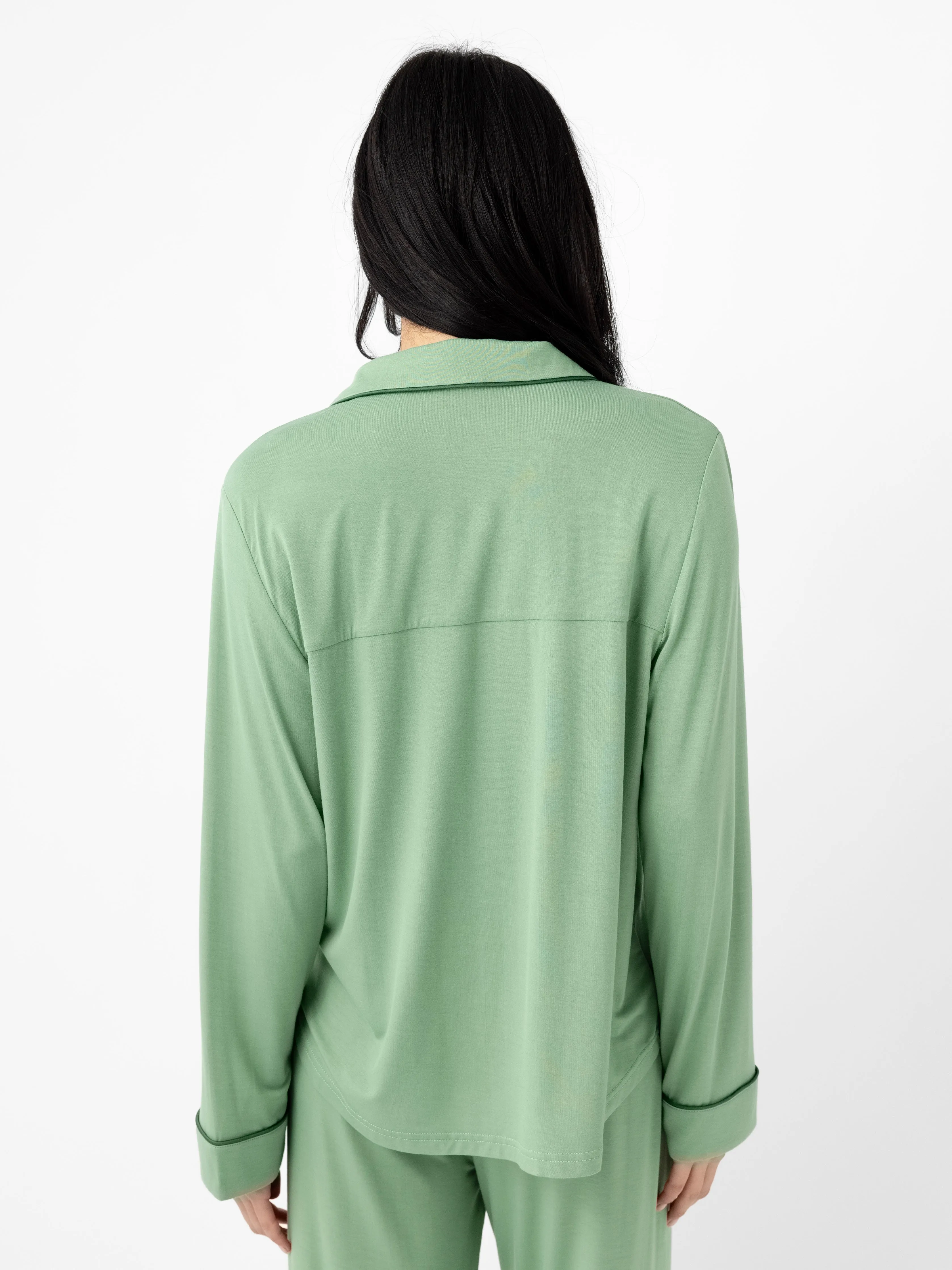 Women's Stretch-Knit Long Sleeve Bamboo Pajama Set