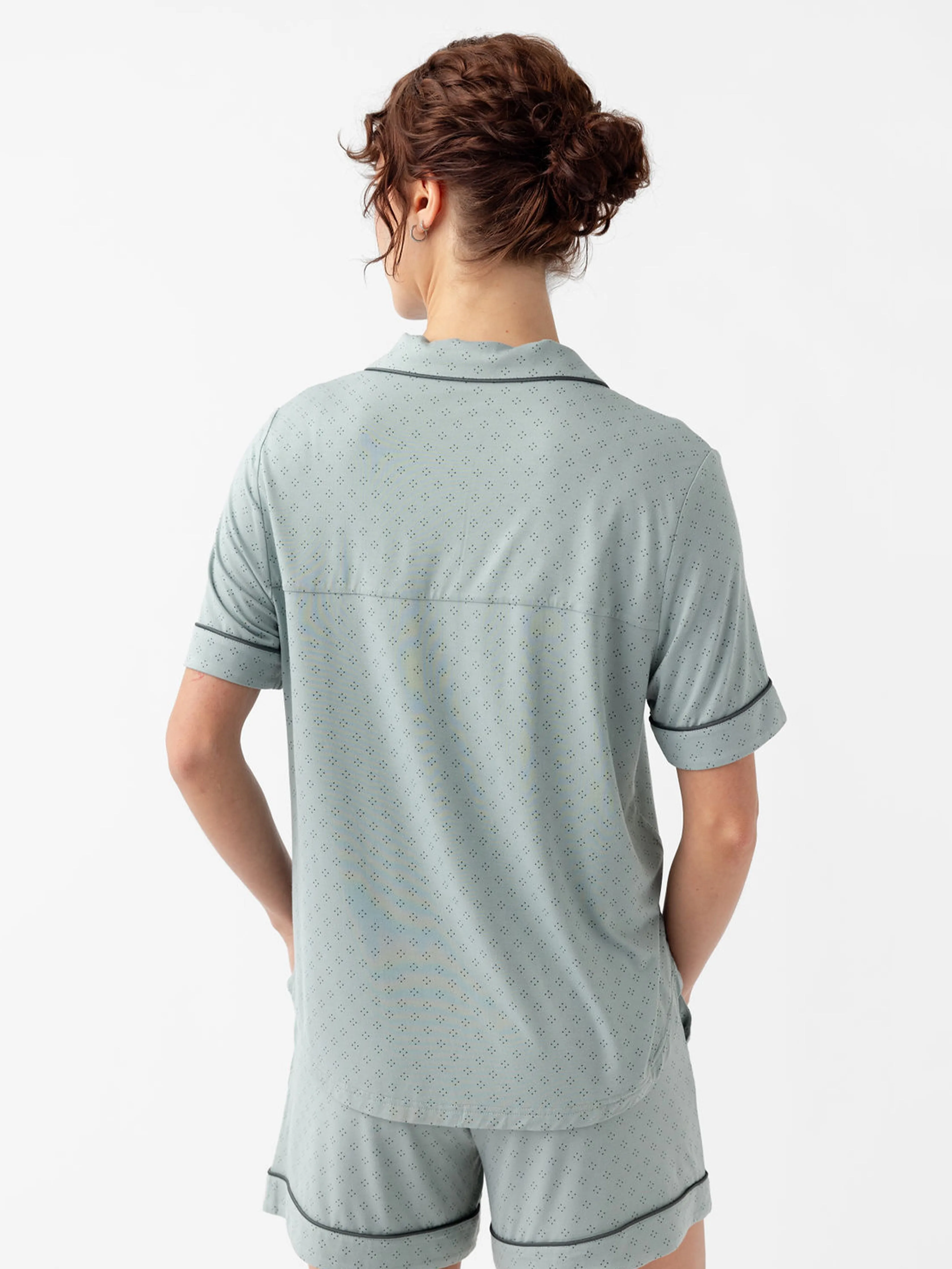 Women's Stretch-Knit Short Sleeve Bamboo Pajama Set